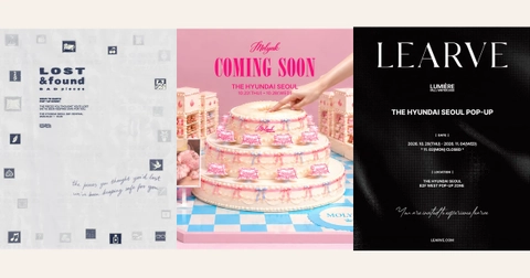 더현대 서울 팝업 10/26~11/4｜웨이브 투 어스·엑쎄라피·몰링크 10/28 마감, 르아브·호쿠스포쿠스 10/29 오픈