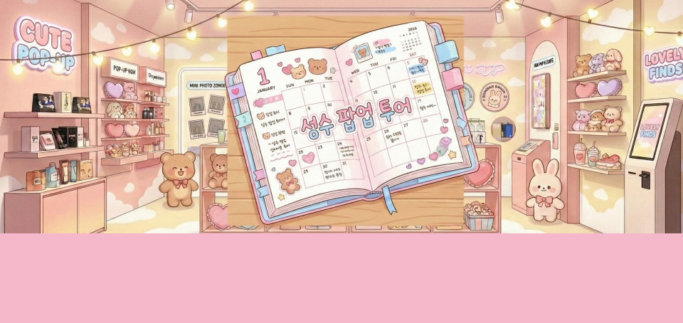 26년 1월 셋째주 성수 팝업스토어 갈만한 곳! (1월 14일 ~ 18일) | 선물 & 웨이팅 꿀팁 포함! 대표 이미지