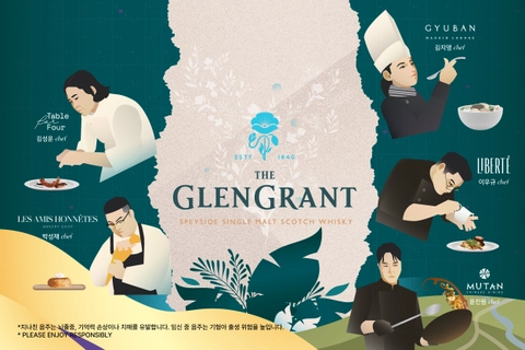 The Glen Grant 위스키 팝업