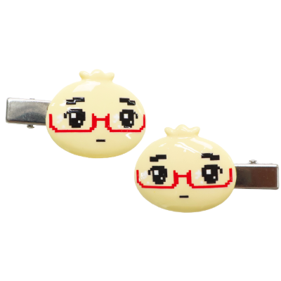 안경만두 페이스 머리핀 이미지 1