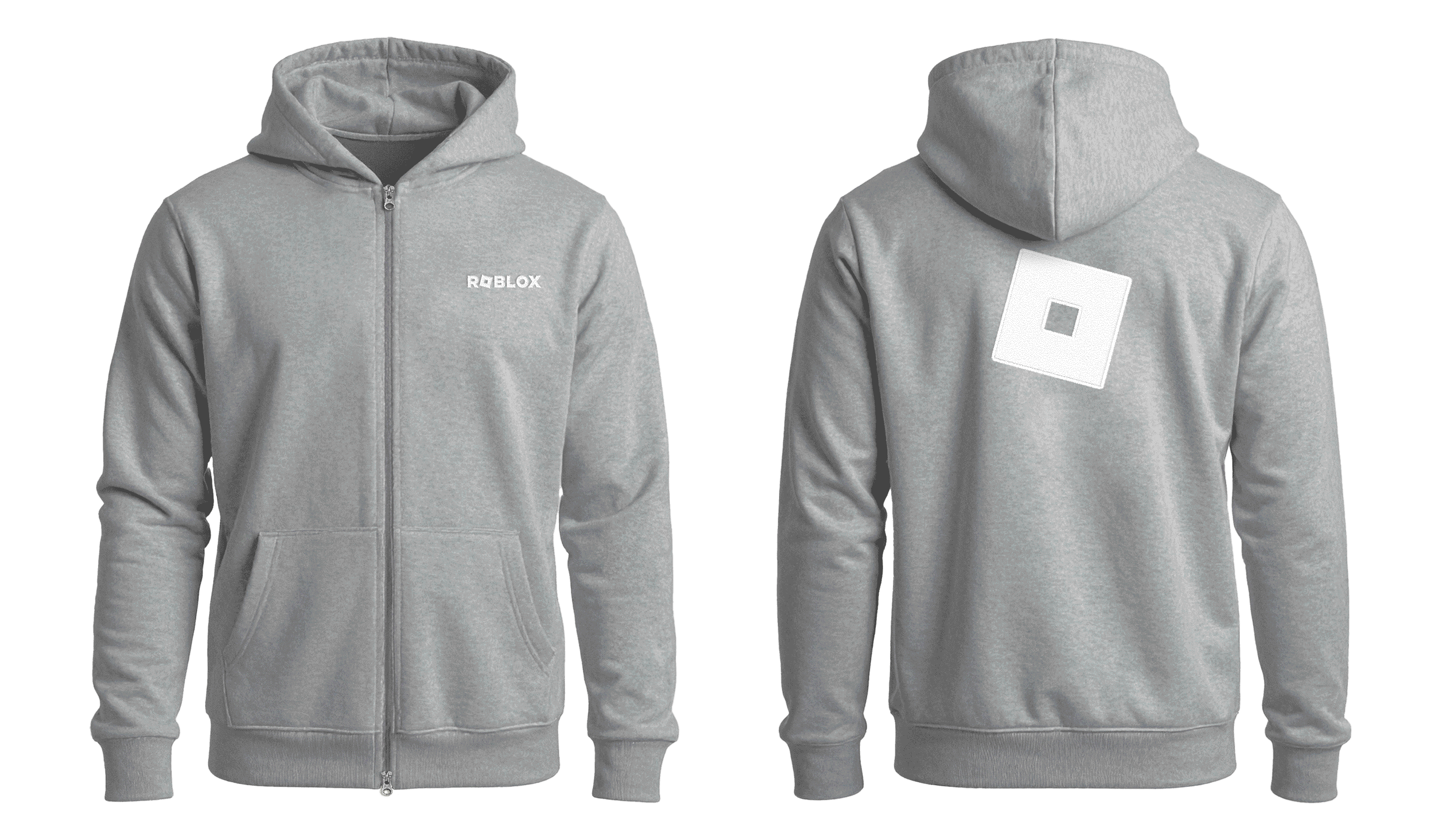 Roblox Zip-up Hoodie - Gray / 140 이미지 1